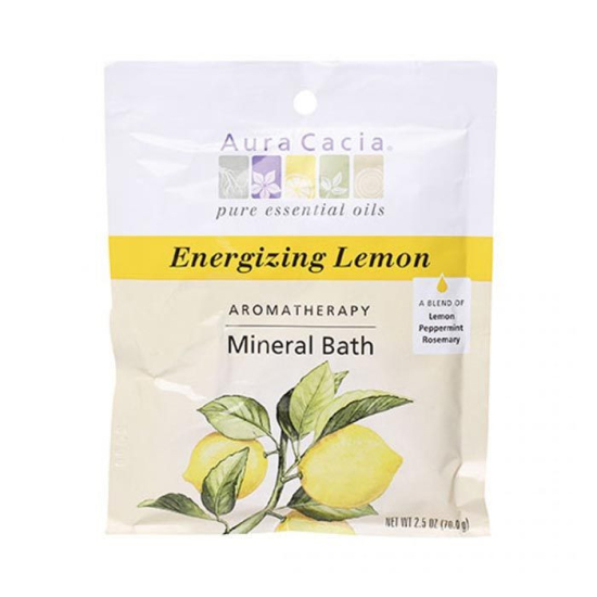 Aura Cacia Energizing Lemon Mineral Bath 70.9g