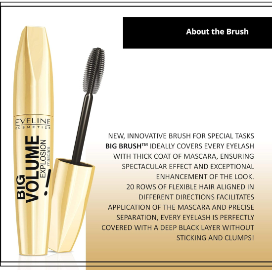 Eveline Big Volume Explosion Mascara, Black