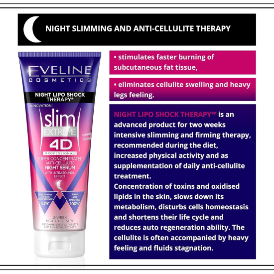 Eveline Slim Extreme 4D Professional Night Lipo Shock Therapy 250 ml