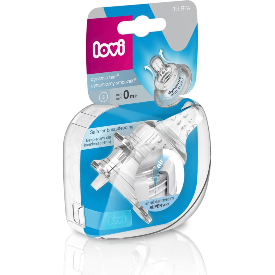 Lovi Dynamic Teat Super Vent 0m+ Mini 2pcs