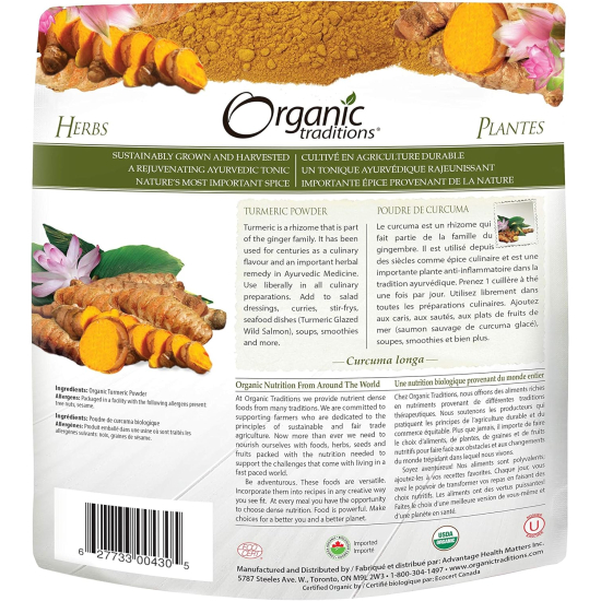 Organic Traditions Turmeric Powder 200g