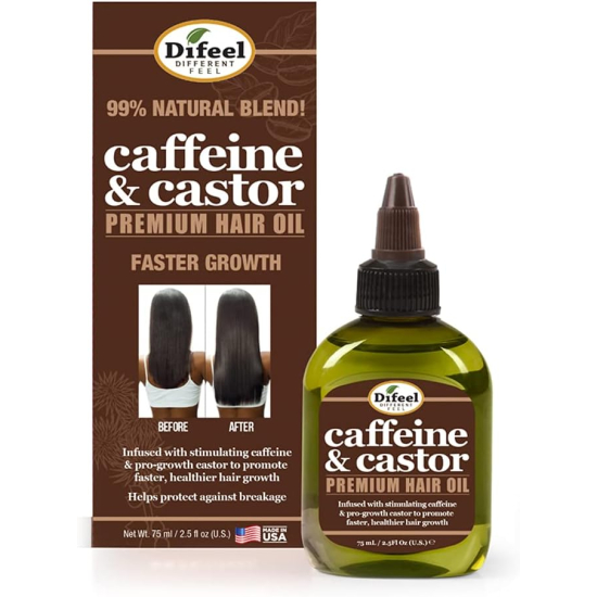 Difeel Caffeine & Castor Premium Hair Oil 75ml