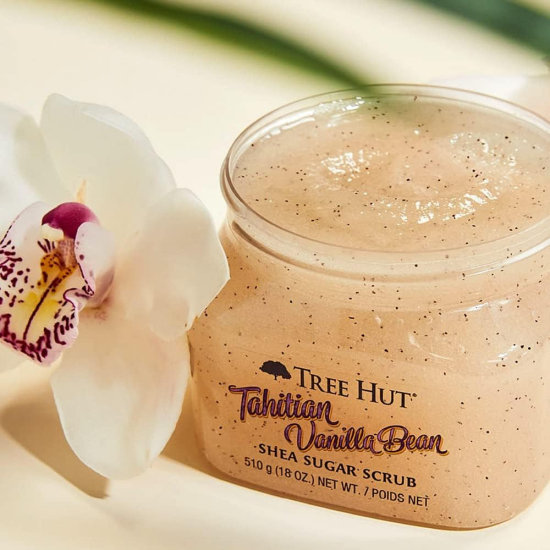 Tree Hut Tahitian Vanilla Bean Shea Sugar Scrub 18 Oz