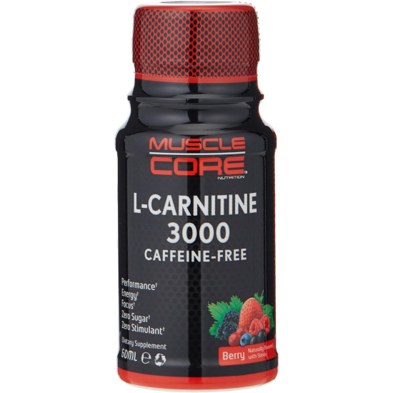 Muscle Core L-Carnitine 3000mg Berry 60ml - Box Of 12 pcs