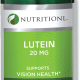 Nutritionl Lutein 20 Mg 30 Softgels