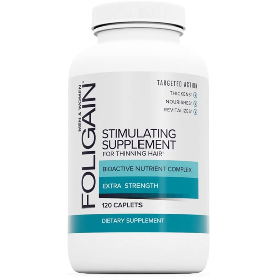 Foligain Stimulatng Suppl For Thining Hair Men & Women 120 Capsules 