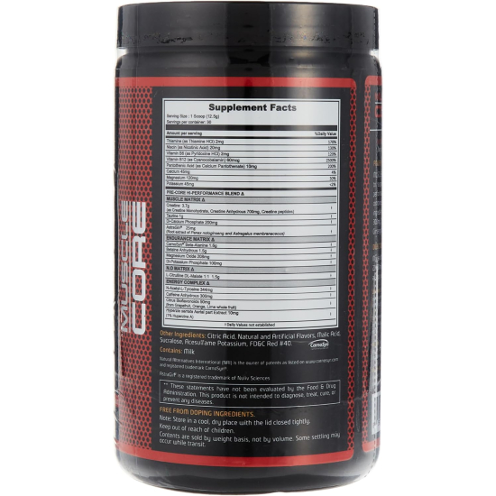 Muscle Core N.O Pre-Core 30 Servings Watermelon 375g