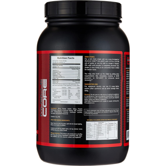 Muscle Core Nutrition Iso Whey 2lb Vanilla