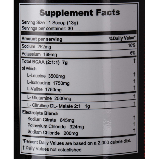 Muscle Core Nutrition BCAA 30 Servings Watermelon