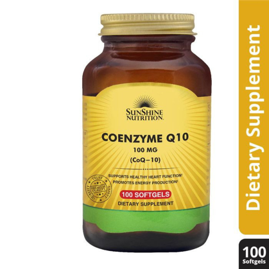 Sunshine Nutrition Coenzyme Q10 100mg 100 Softgels