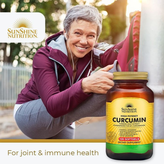 Sunshine Nutrition High Potency Curcumin 100 Softgels