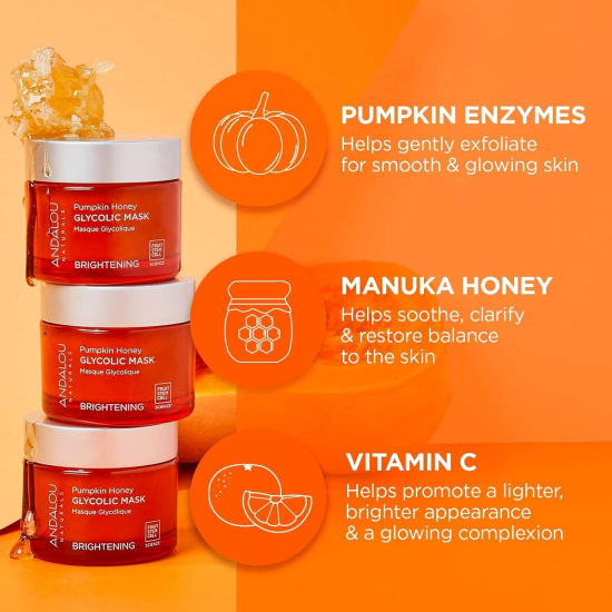 Andalou Pumpkin Honey Glycolic Mask 50 ml