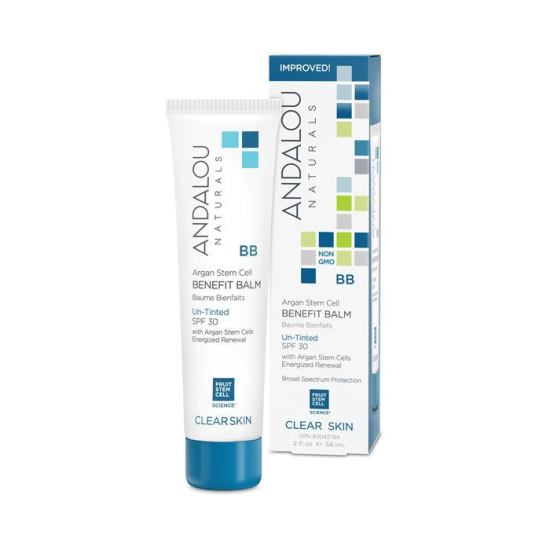 Andalou Oil Control BB (SPF 30+) Beauty Balm Un-Tinted 2 oz