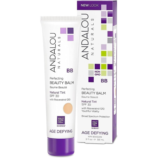 Andalou Skin Perfecting BB Beauty Balm Natural Tint 2 Fl Oz