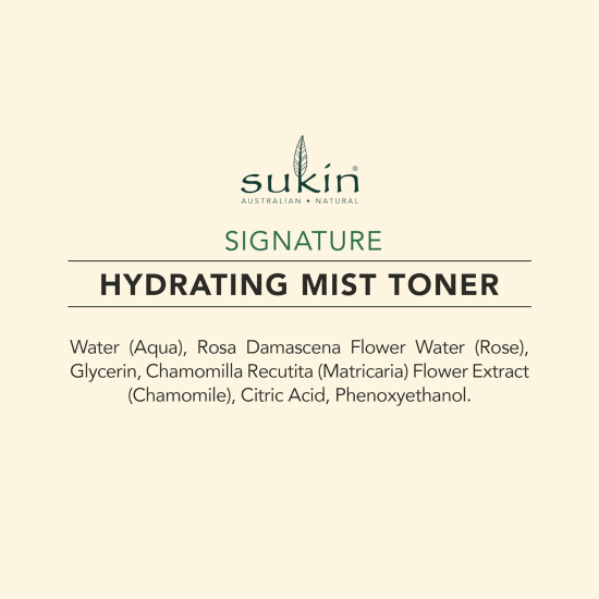 Sukin Hydrating Mist Toner 125 ml