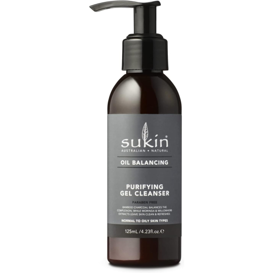 Sukin Oil Balancing Charcoal Purifyng Gel Cleanser 125 ml