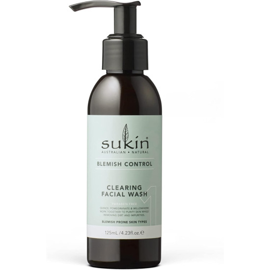 Sukin Blemish Control Clearing Facial Wash 125 ml