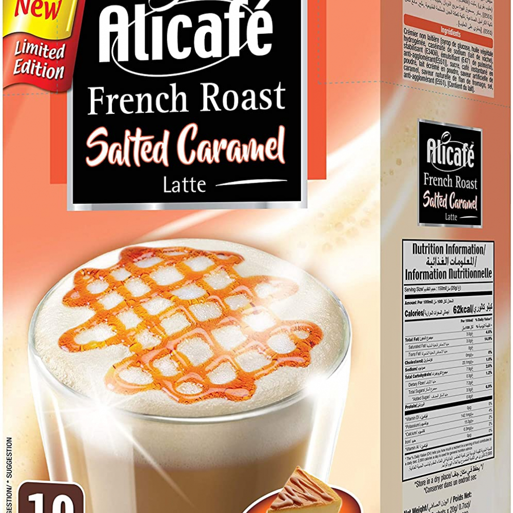 Alicafe French Roast Salted Caramel Latte Instant G X S Box